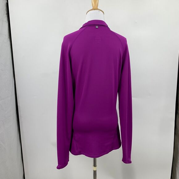 Nike Sweatshirt Womens S Small Violet Dri Fit Half Zip Stay Warm Running Shirt - Picture 6 of 12